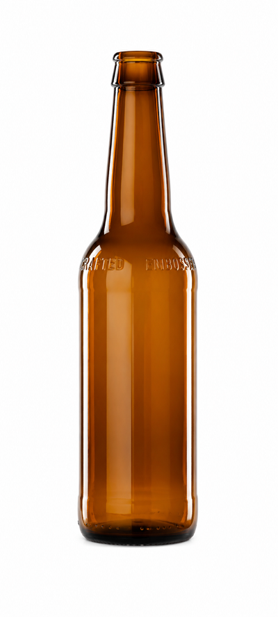 330ml butelka piwa bursztynowego z koronką