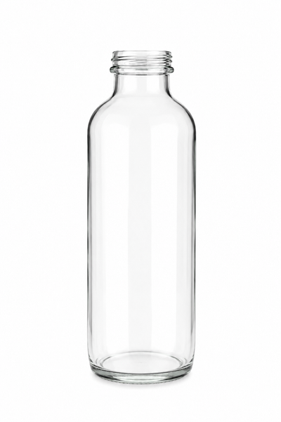 473ml (16oz) Tradycyjna szklana butelka na olej (z zakrętką)