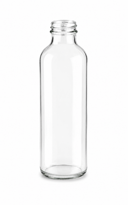 235ml (8oz) Tradycyjna szklana butelka na olej (z zakrętką)