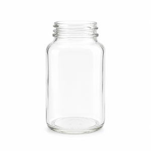 120ml (4oz) Butelką z białego szkła flint do proszku
