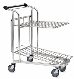 Wózek transportowy Vario WTP-3D – kompaktowy wózek z półką