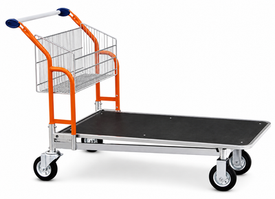 Wózek transportowy Vario 120 – Wózek z koszem stałym z platformą z sklejki