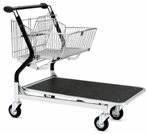Wózek transportowy Vario 110S – Składany wózek koszowy z platformą z sklejki