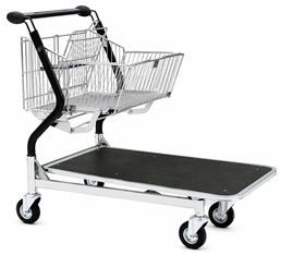 Wózek transportowy Vario 110S – Składany wózek koszowy z platformą z sklejki