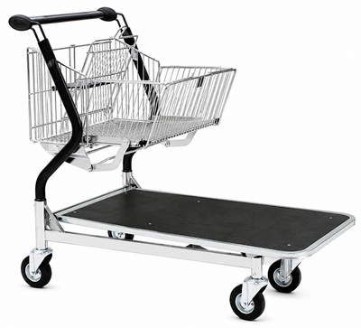 Wózek transportowy Vario 110S – Składany wózek koszowy z platformą z sklejki