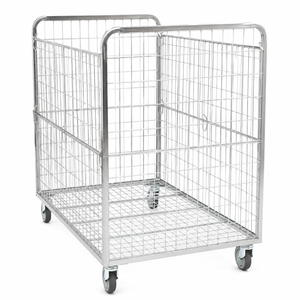 Kontener na kartony 800x1200 H1200 – Duża klatka rolkowa do obsługi towarów w kartonach