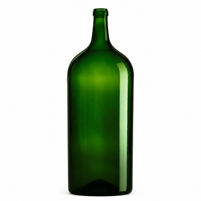 Bordelaise 9L Green 04 Glass Bottle – Cork Finish