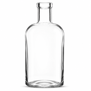 51.5cl Extra Flint glass bottle with MBO finish and cylindrical profile
