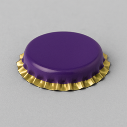 Fioletowe kapsle do butelek piwa – 26mm