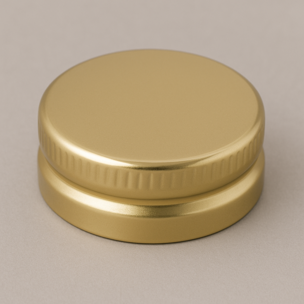 38MM Gold Finish Roll-Threaded (RTO) Twist-Off Cap – AB Handling ...