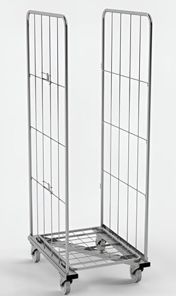 Kontener 800x600 H1810 z dolnym ramą Z – wysoka klatka na rolki do stabilnego przechowywania