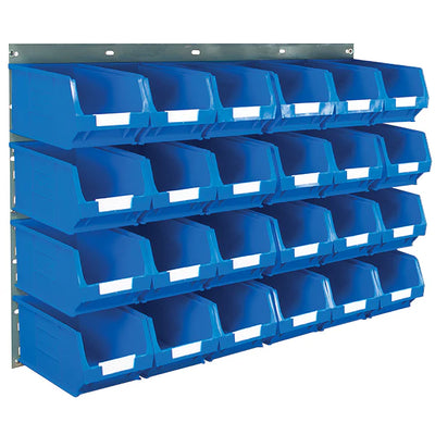 Wall Mounted Louvred Panel & Bin Kits | Complete Wall Storage with Small Parts Bins
