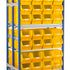 Double Starter Bay Shelving with Bin Kits | Heavy-Duty Small Parts Storage