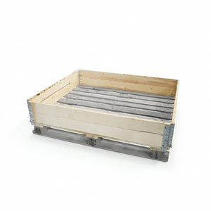 B-Grade Wooden Pallet Collar 1200 x 1000 x 200mm | 4-Hinge Foldable Block Pallet Collar | ISPM 15 Export Ready