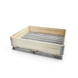 B-Grade Wooden Pallet Collar 1200 x 1000 x 200mm | 4-Hinge Foldable Block Pallet Collar | ISPM 15 Export Ready
