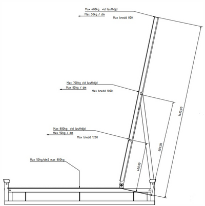 Load Carrier – Foldable and Stackable – For Standing and Long Goods – 1200 × 800 × 203 mm
