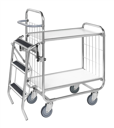 Series 8000 Shelving Trolley – Electrogalvanised Flex Cart – 250 kg Capacity (1395 × 470 × 1120 mm)