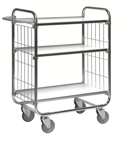 Series 8000 Shelving Trolley – Electrogalvanised – 250 kg Capacity (945 × 470 × 1120 mm)