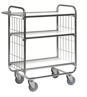 Series 8000 Shelving Trolley – Electrogalvanised – 250 kg Capacity (1395 × 470 × 1120 mm)