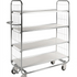 Series 8000 Shelving Trolley – Electrogalvanised with Central Lock – 250 kg Capacity (1195 × 470 × 1590 mm)
