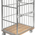 Roll Container with Wooden Base – Half-Drop Gate Roll Cage | 500kg Load Capacity