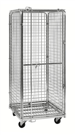 Mobile Security Container – Lockable Mesh Roll Container (400kg Capacity)