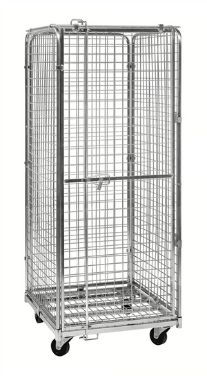 Security Container – Lockable Mesh Container with Roof (400kg Capacity)
