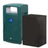 110 Litre External Hood Top Bin – Lockable MDPE Waste & Recycling Bin with Liner
