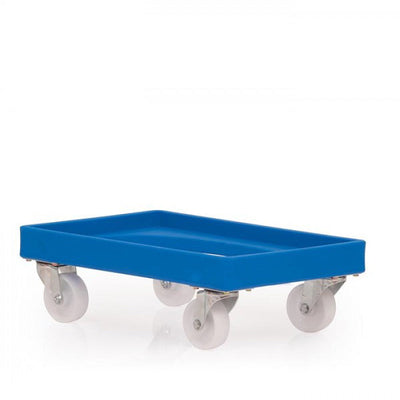 Euro Stacking Dolly Heavy Duty Food Approved MDPE Plastic Dolly 605 x 400 x 190 mm