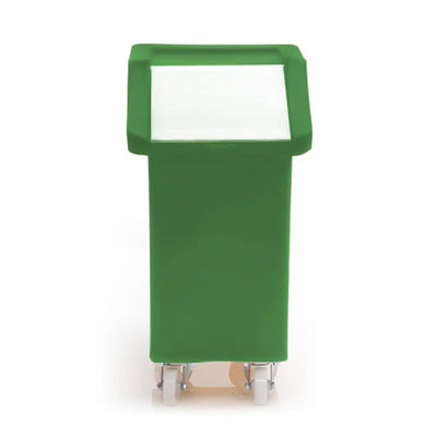 65 Litre Ingredients Trolley with Opaque Flap Lid – Food Approved | Mobile Storage Bin