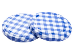 63MM Niebieskie Nakrętki w Kratkę z Odkręcanym Wieczkiem