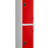 2 Door Steel Locker 305 x 460 x 1760mm Anti-Bacterial Powder Coated Mild Steel