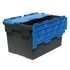 600 x 400 x 365mm Attached Lid Plastic Box (65L) – Heavy Duty PP Storage Container