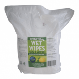 Anti-Bacterial Surface & Hand Wipes, Pack of 3000 (12 Rolls x 250 Wipes)