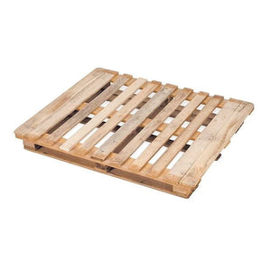 Chemiczna paleta CP7 – 1300x1100x156mm – Używana – Z pokładem z skrzydłami