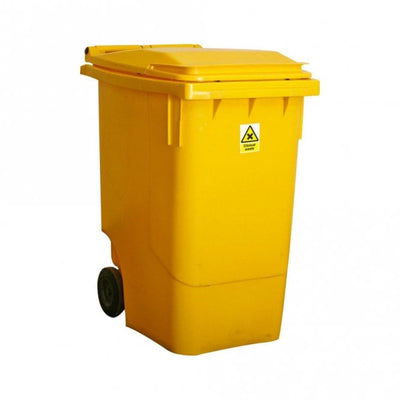 Clinical Waste Bin - Two-Wheeled Mobile Wheelie Bin, 120, 240 & 360 Litre