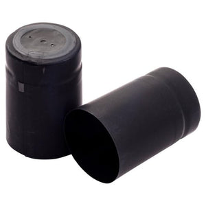 Black 35x55mm PVC shrink capsule bottle neck closure