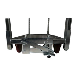 Hamulec do wózka roślinnego duńskiego – Galwanizowany, obsługiwany nogą, pojemność 400 kg