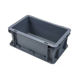 Euro Plastic Stacking Box – 300x200x120mm – 5L Capacity – Closed Base and Sides