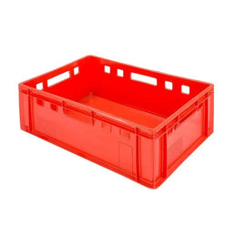 Euro Plastic Stacking Box – E2 Meat Crate – 600x400x200mm – 40L Pojemność – Virgin HDPE