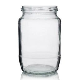 2lb Jam Jar (750ml) – Large Clear Glass Preserve Jar