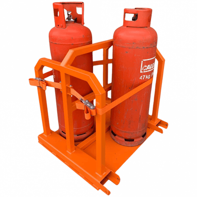 Fork Mounted Multi Cylinder Gas Empty Bottle Handler - 500kg Capacity
