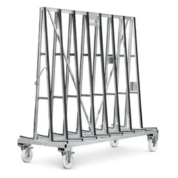Glass Carrier – 2200x900x2200mm – Mobile, Double-Sided, 1500kg Capacity with Rubber Protection
