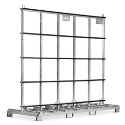 Glass Carrier – 3000x1200x2790mm – Double-Sided, Galvanized, 2000kg Capacity with Rubber Protection