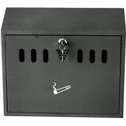 Grey Wall Mounted Cigarette Litter Bin - 3 Litre Capacity