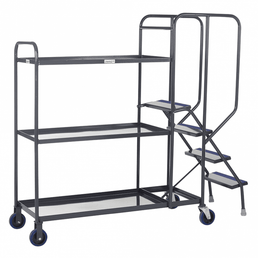 Order Picking Trolley with 3 Steel Shelves 300kg