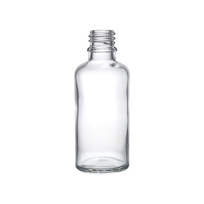 50ml Clear Glass Dropper Bottle – White Flint Bottle for Oils & Serums