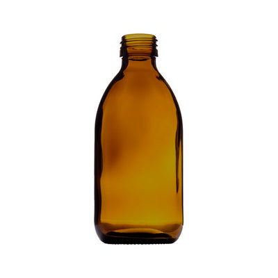 250ml Amber Medical Round Bottle – UV-Protective Glass Bottle