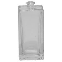 100ml Square Clear Glass Bottle – White Flint Cosmetic & Diffuser Bottle