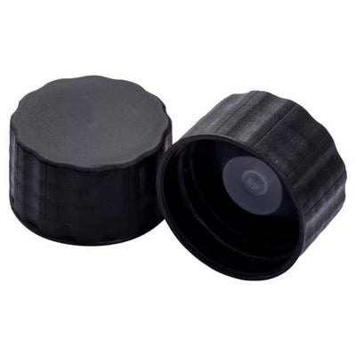 R4/31 Black Polycone Cap – 31mm Bottle Closure